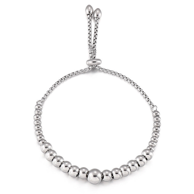 Adjustable Electroplating Ball Bracelet