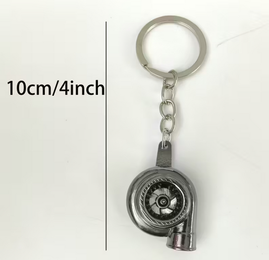 Turbocharged Engine Mechanical Keychain