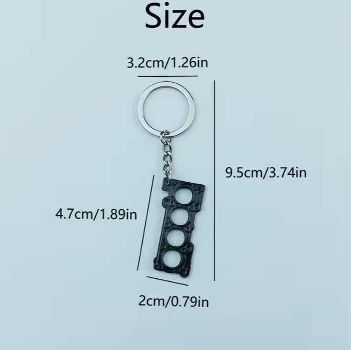 Creative Car Engine Gasket Keychain