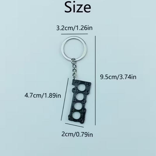 Creative Car Engine Gasket Keychain