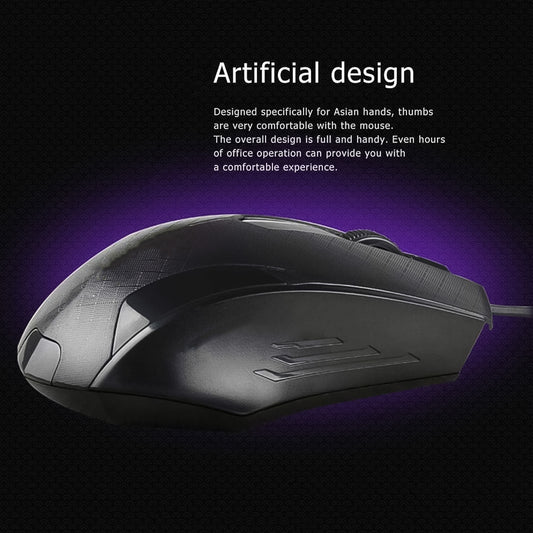 Computer Laptop Wired Optical Mouse (1 Pc)