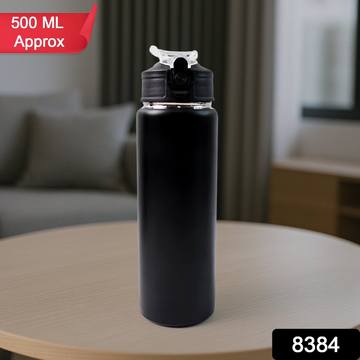 Stainless Steel Sports Water Bottle (Approx 500ml)