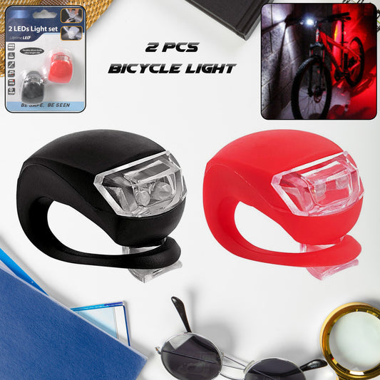 Silicone Led Bike Light Set (2 Pcs Set)