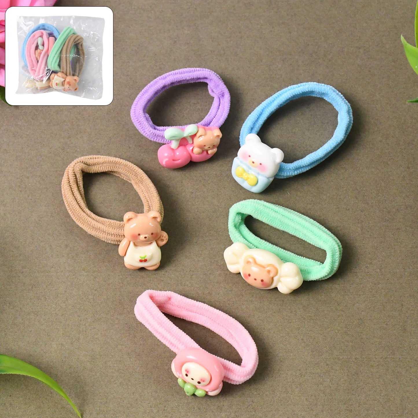 Toddler Hair Ties Baby Hair Tie (5 Pcs Set)