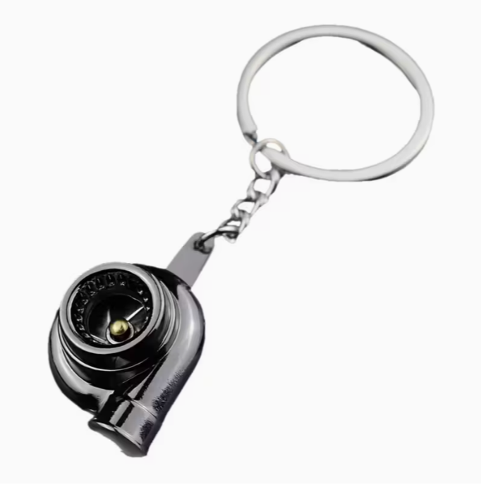 Turbocharged Engine Mechanical Keychain
