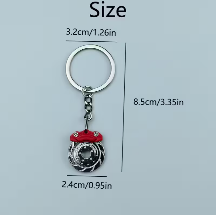 Creative Car Modification Keychains, Mini Brake Disc
