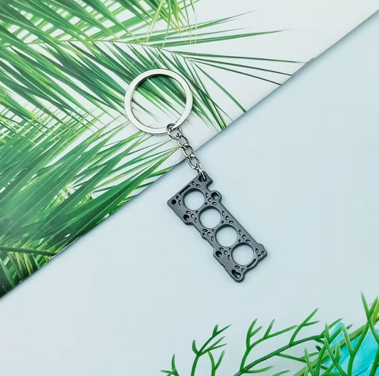 Creative Car Engine Gasket Keychain