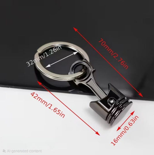 Creative Engine Piston Keychain
