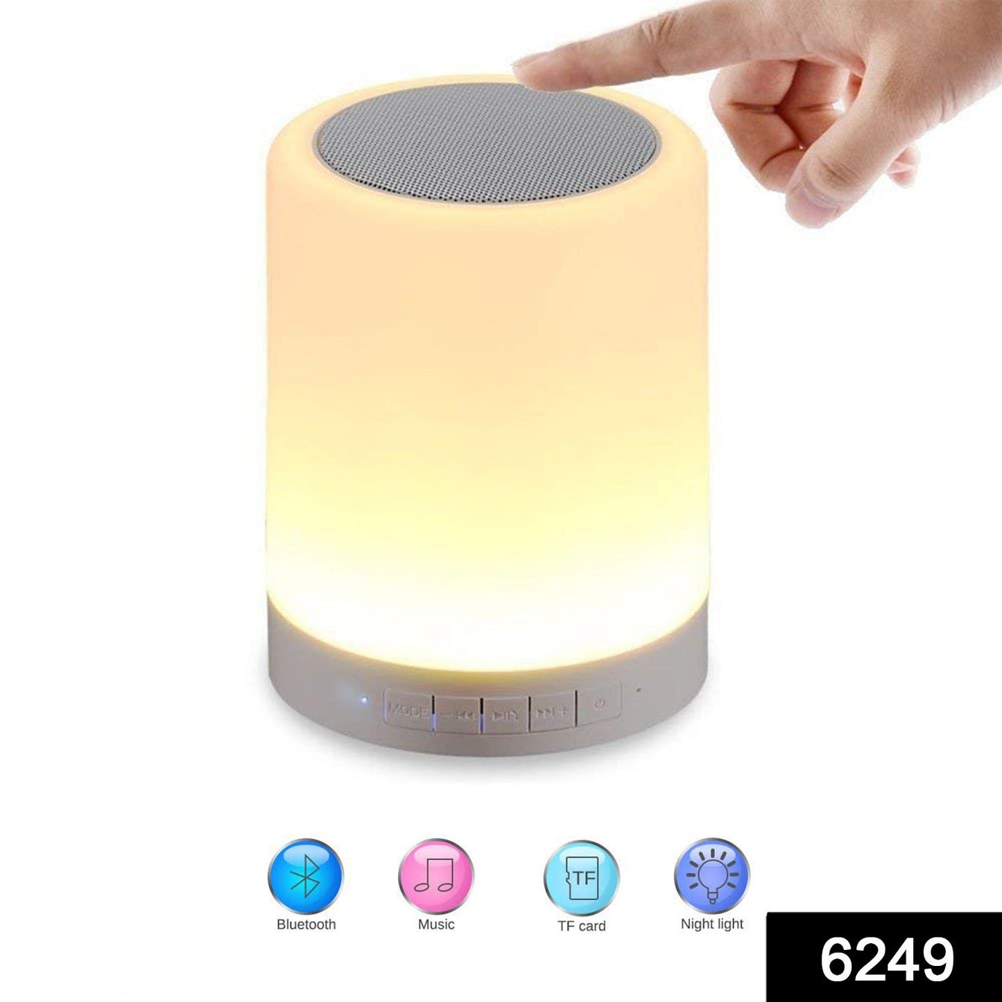6249 Wireless Night Light Led Touch Lamp Speaker